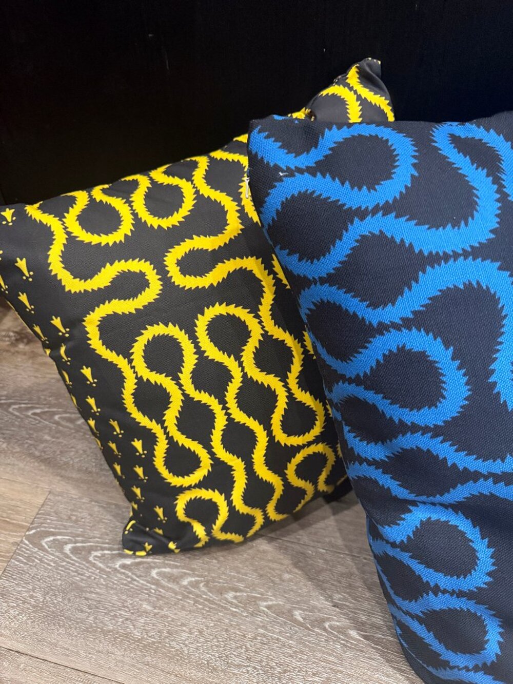 Westwood Style Pattern Squiggle cushions